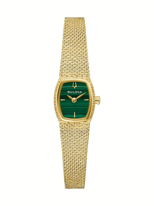 Bulova Γυναικείο Ρολόι Μπαταρίας με Χρυσό Μεταλλικό Μπρασελέ