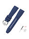 Gummi-Armband Blau 20mm