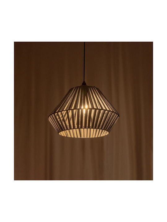 GloboStar Nui Hängelampe Gray Boho mit Seil für...