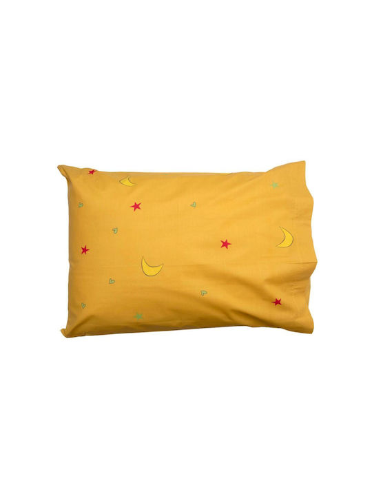 Viopros Kids Cotton Pillowcase Set 50x70cm Yellow