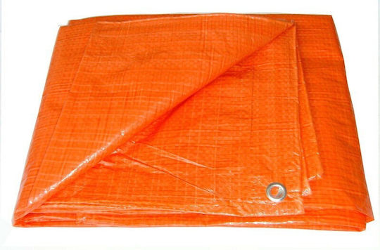Rings Waterproof Tarpaulin 120gr/m² 8x6m. Light Type Orange