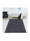Anti-slip Rug Rectangular Furry Charcoal