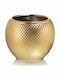 Fankon Flowers Planter Ceramic Gold 16x16x13.5cm.