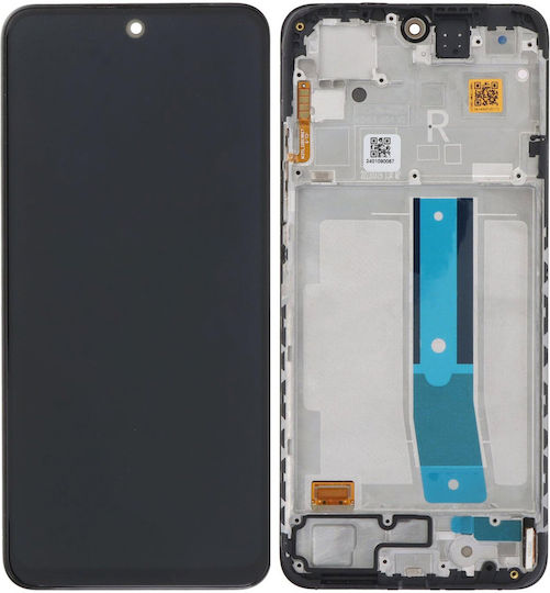 Οθόνη Display mit Touch-Mechanismus und Rahmen für Xiaomi Redmi Note 12S (Schwarz)