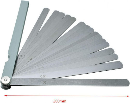 Satz 17 Präzisionsmesser 0,02 1,00 Mm 20cm