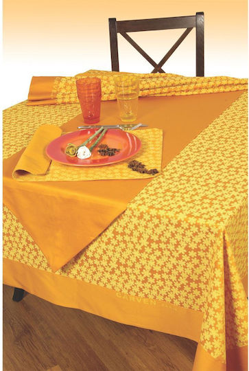 Carven Tischdecken Set 4 Stück 6016 Set Orange 45x45cm Carven Tischdecken Set 4 Stück 6016 Set Orange 45x45cm