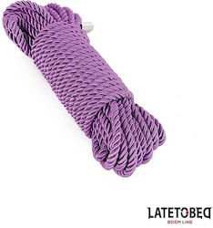 LateToBed Fessel-Seil in Lila Farbe