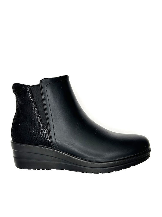 Level Anatomic Women's Ankle Boots Platform Black