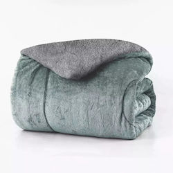 Borea Husă de pătură Single 160x220cm Cozy Mint - grey