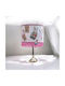 Oxygen Alice In Wonderland Table Lamp for E27 Socket with Pink Shade and Base