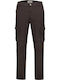 Hose Cargo Elastisch in Entspannter Passform Dark Brown