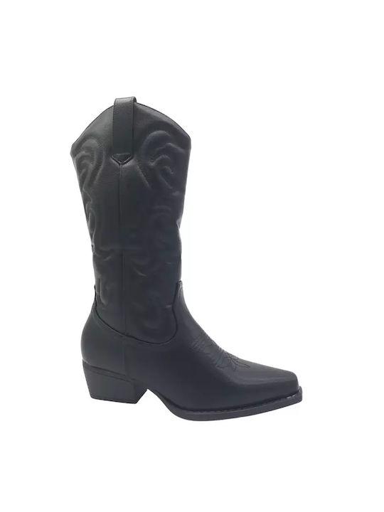 Damenstiefel Cowboy Schwarz