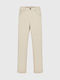 Men's Jeans Pants with Loose Tapered Fit Ecru