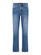 Ανδρικό Παντελόνι Τζιν με Regular Straight Εφαρμογή Washed