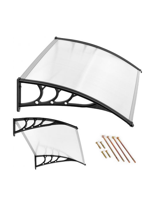 Kapuzinerdach Tür 120x80 cm Polycarbonat Dachabdeckung Modernhome