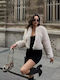 Women's Short Fur Beige