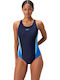 Colourblock Activewear Swimsuit Blue