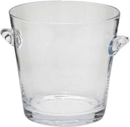 Glass Champagne Cooler Transparent Nida Medium Edg 20x19 Cm