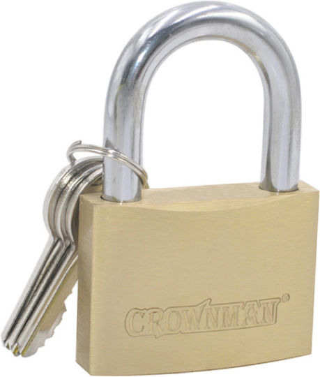 Crownman Alamă Lăcăt Potcoavă cu cheie 40mm 1buc