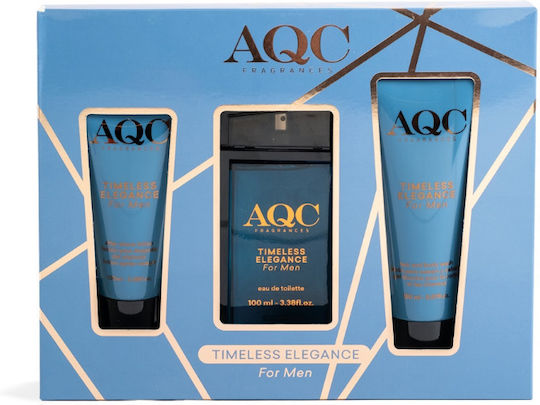 Aquarius Cosmetic Timeless Elegance Men's Set with Eau de Toilette 3pcs