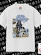 Star Wars Classic T-shirt Double Stitching Without Side Seams White 100% Cotton Vegan & Oeko-tex Certified