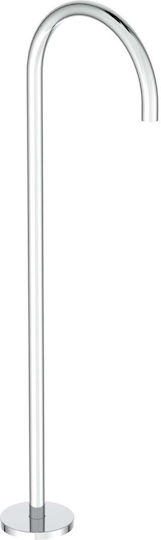 Freestanding Bath Faucet Pipe Ideal Standard Joy A7387aa Silver Chrome Glossy