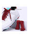 Şireturi Sneakers Roşii Închis 120cm