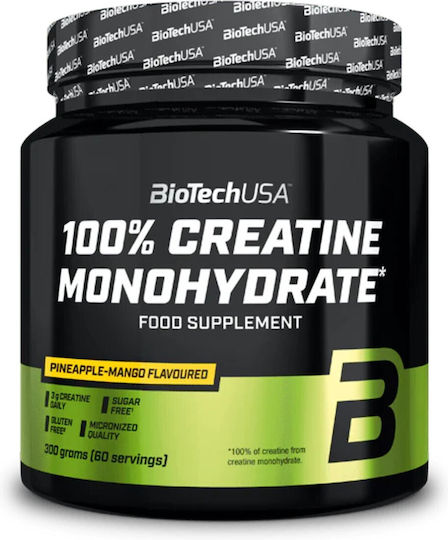 Biotech USA 100% Creatine Monohydrate Micronized με Γεύση Pineapple Mango 300gr