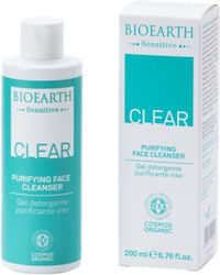 Bioearth Clear Гел Почистване на Лице 200мл