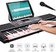 Bakaji Electric Stage Piano 02832748 with 61 Weighted Keys and Built-in Speakers