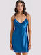Milena by Paris Лятна Дамска Нощница със String Petrol Blue