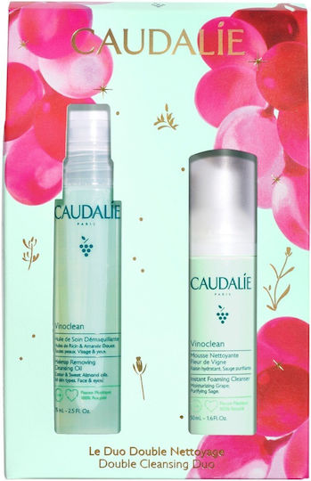 Caudalie Vinoclean Double Cleansing Skin Care Set for Facial Cleaning 2pcs