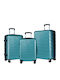Lavor Travel Suitcases Hard Mint with 4 Wheels Set of 3 Pieces