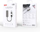 XO Type-c Converter USB-A / USB-C male to Ethernet female Gray 1pcs