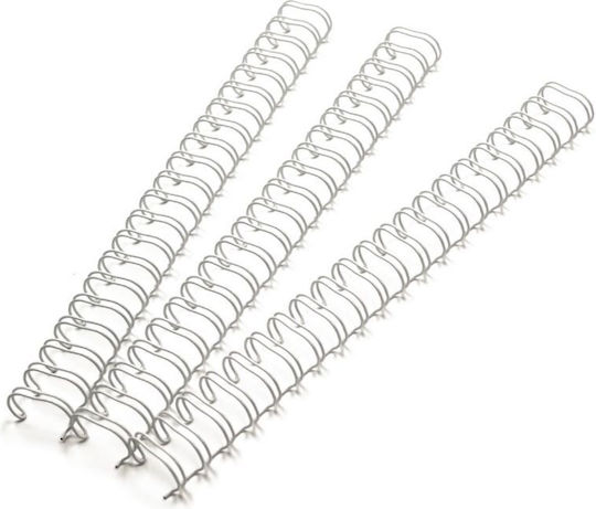 Gbc Spiral Metal 21 Loops 2:1 12mm 100 Pieces White
