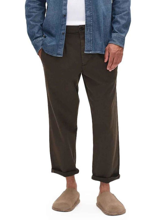 Firenze Trousers Elastic in Relaxed Fit Army