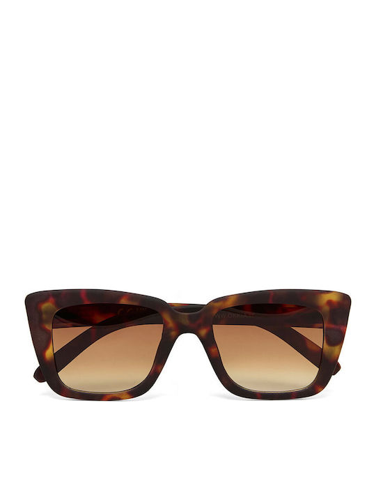 Okkia Unisex Sunglasses with Brown Frame and Brown Lens