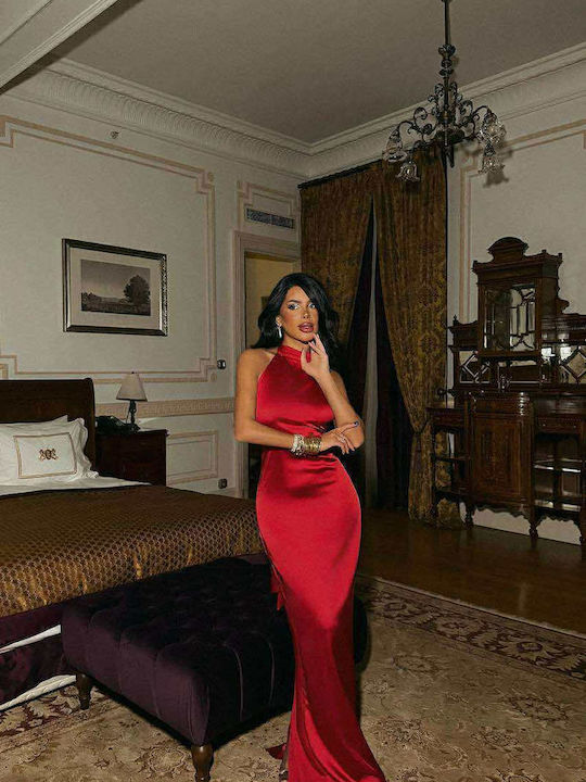 RichgirlBoudoir Satin Wedding - Christening Dress Red