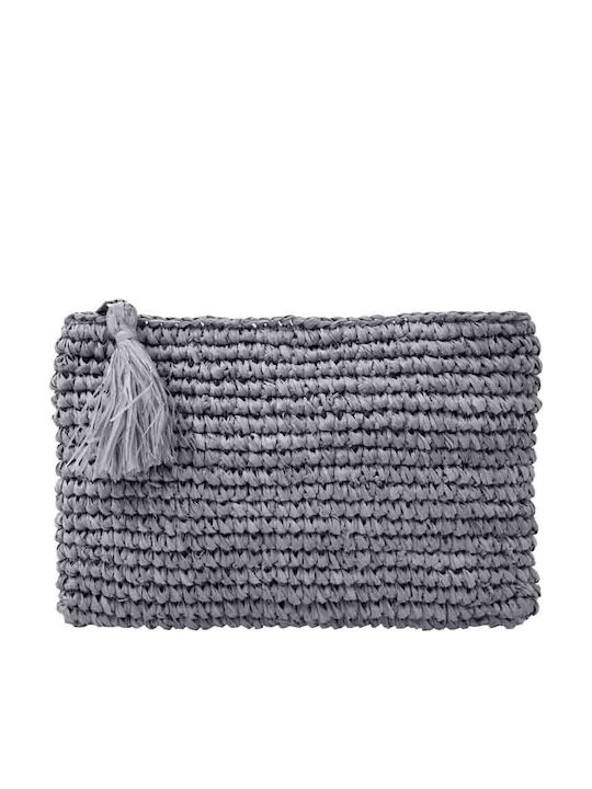 Straw Women's Bag Shoulder Gray