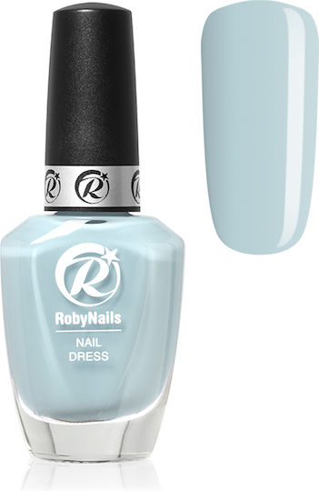 Roby Nails Glossy Βερνίκι Νυχιών Μακράς Διαρκείας Whisper Blue 10ml