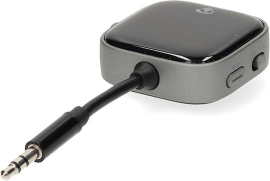 Portable Bluetooth Transmitter Receiver Device 2-in-1 Connects 2 Devices Nedis Bttc2550bk