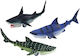 Figurines Vehicles Sea Animals Friction Drive Shark Killer Whale 6 Pcs