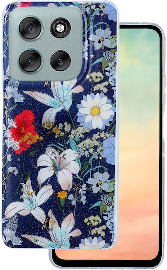 TelForceOne Glow Glam Back Cover Σιλικόνης 2mm Μπλε (Moto G86)