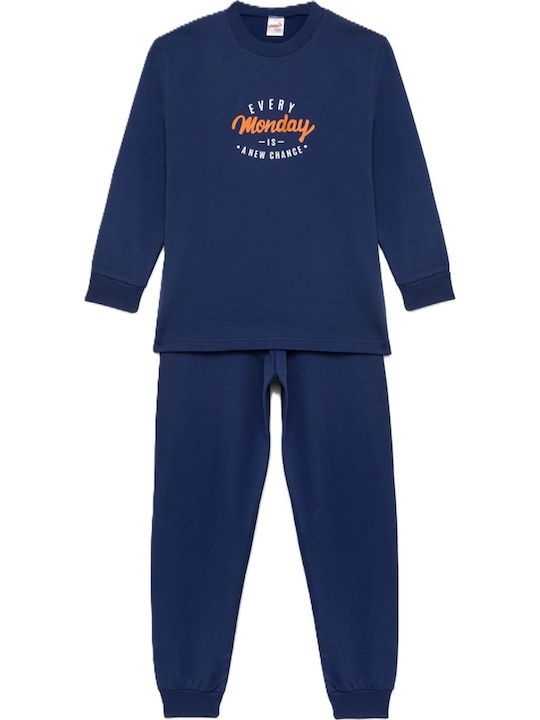 Minerva Kids' Pajamas Indigo Blue Monday