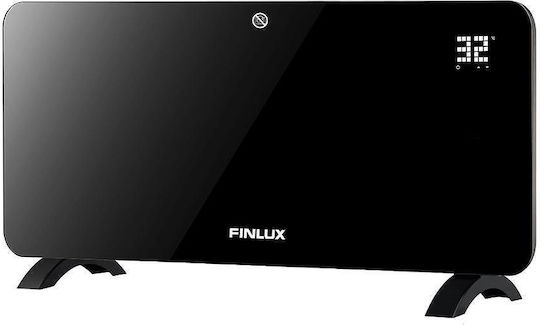 Finlux Konvektorheizung Boden 2000W mit elektronischem Thermostat und WiFi Schwarz