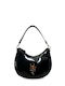 Γυναικεία Τσάντα Mini Hobo Festive Μαύρο Λουστρίνι