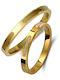 Set Inele de nunta Valauro Galbene Aur 14k Design Modern