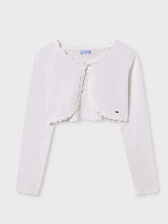 Mayoral Cardigan pentru copii Tricotat Ecru