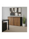 Cabinet de Birou Oscar Carbonat de nucă 160x40x80cm