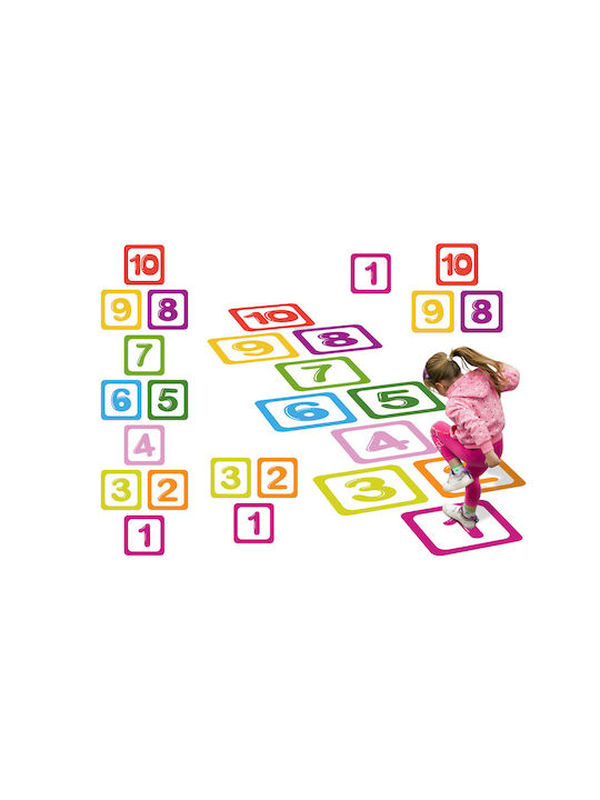 Educational Number Floor Stickers Hopscotch Game